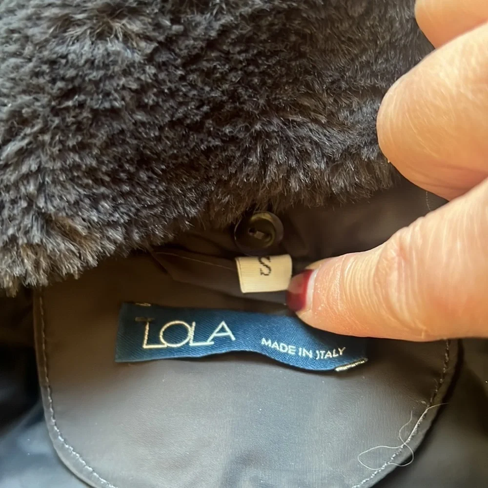 LOLA made in Italy puffer Jacket Size Small - Picture 13 of 15